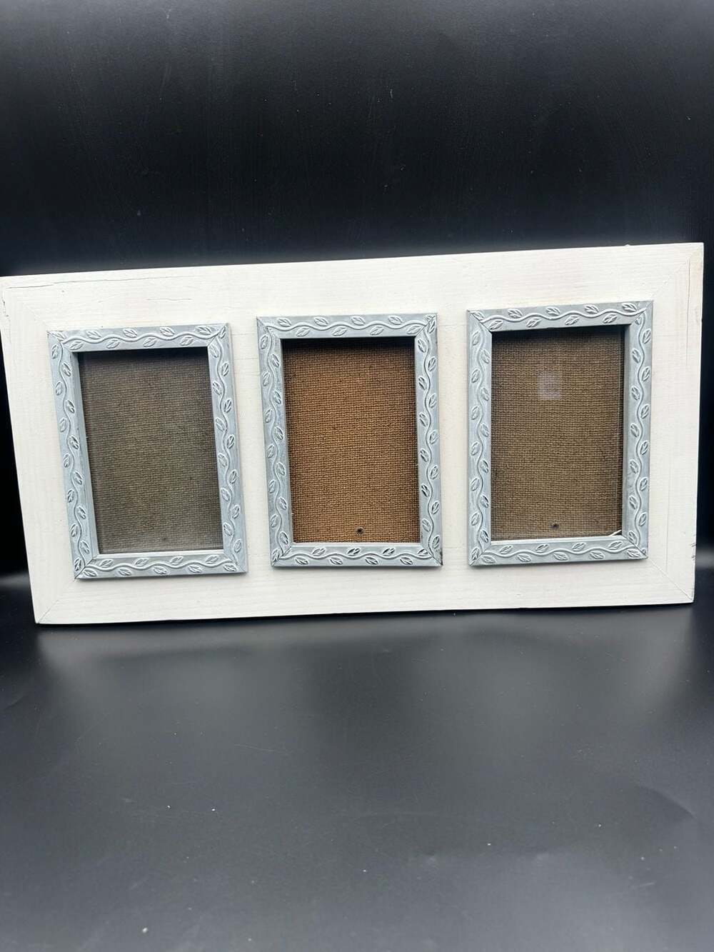 Triple Opening Decorative Wall Picture Frame 18 x 8 Inches